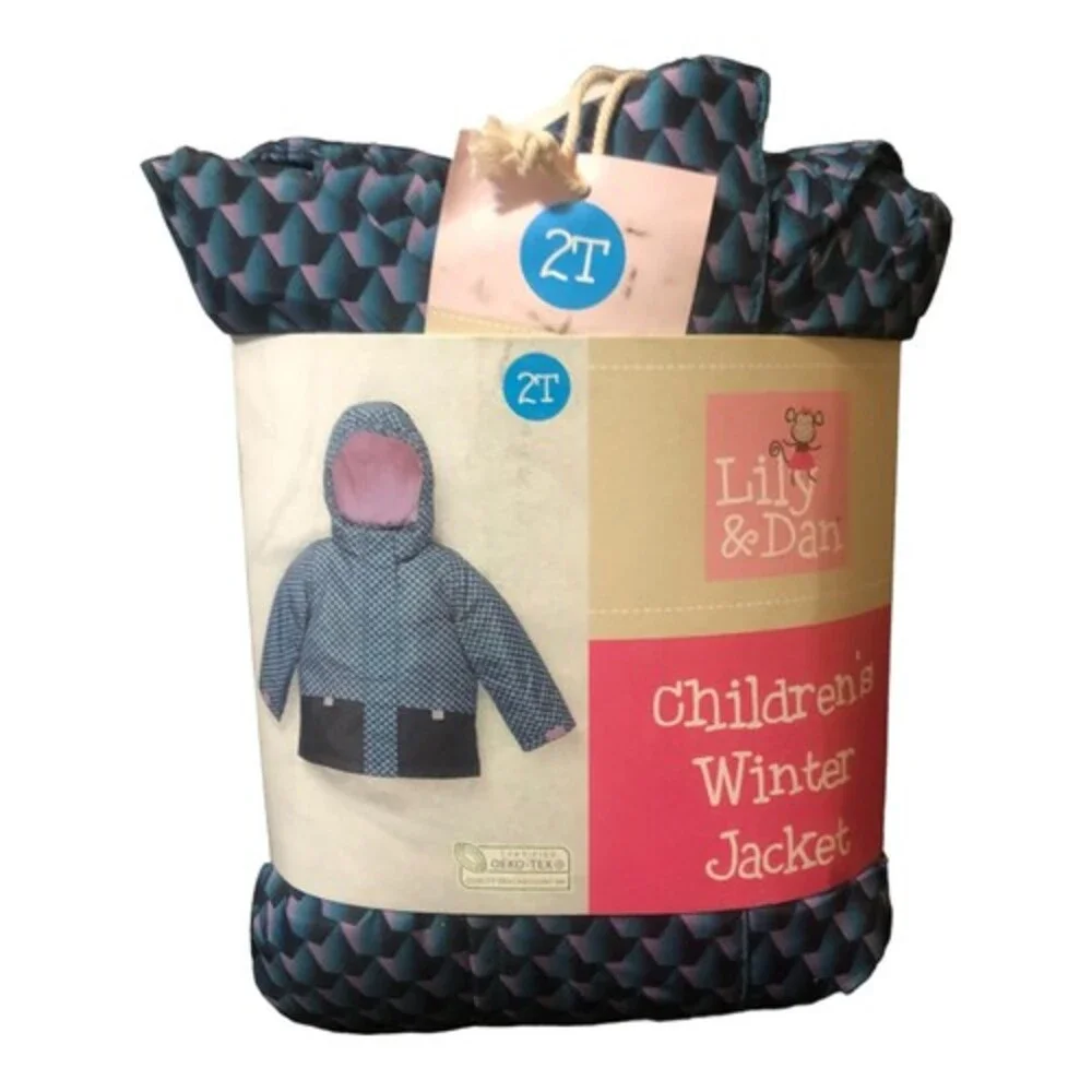 Lily & Dan children's Winter Jacket coat - Size 2T New